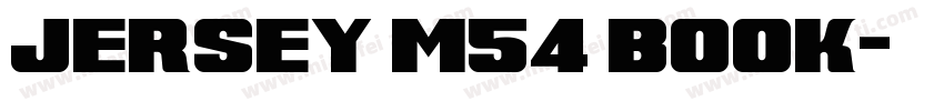 Jersey M54 Book字体转换